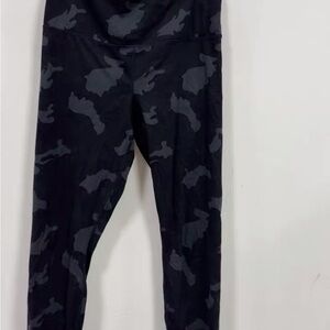 Women's Black Camouflage Leggings